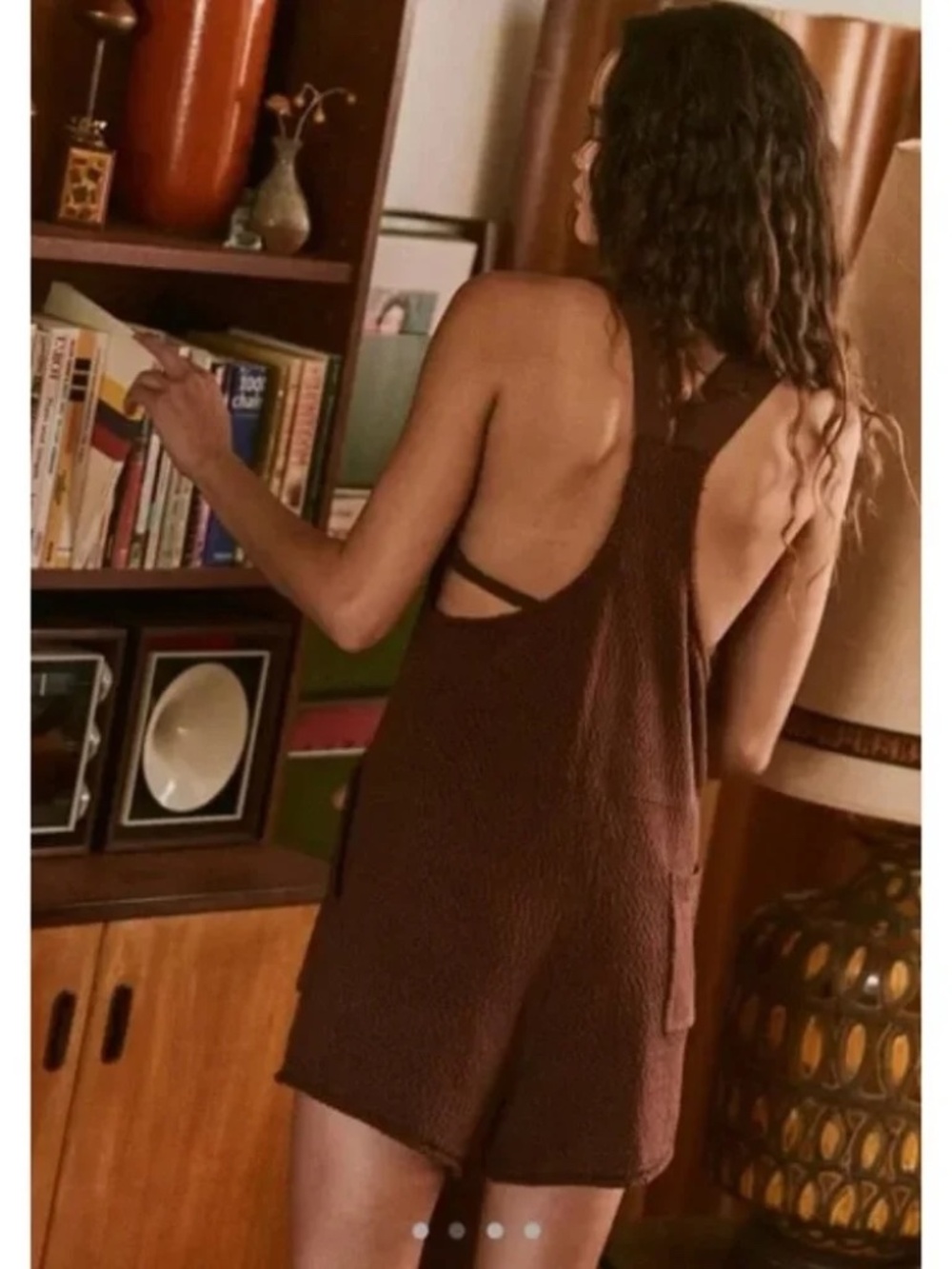 Free People FP Beach Free-est Over It Short One Piece Knit Romper Shortalls M - Picture 3 of 10